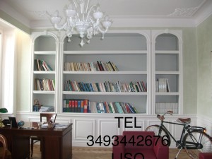 Libreria in cartongesso, BOISERIE 